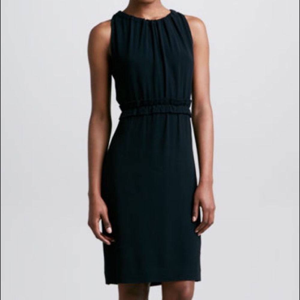 Kate Spade Black Fit Flare Crepe Katia Dress - 10